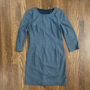 Theory Gray Wool Sheath Dress